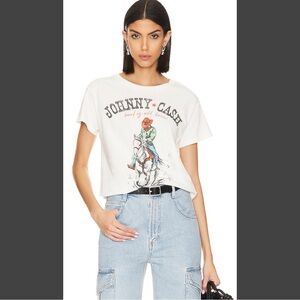 #1644 Daydreamer Johnny Cash bound by wild desire graphic tee medium